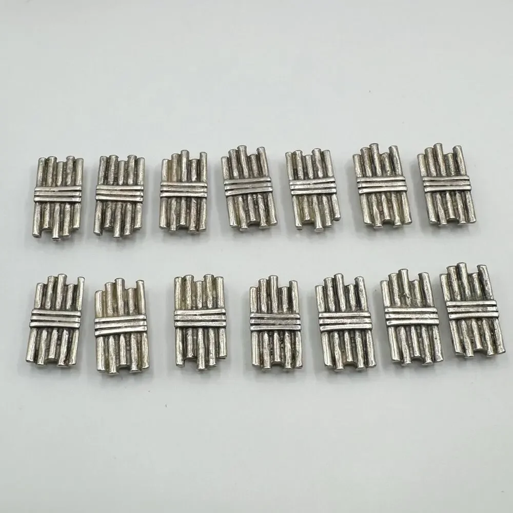Pewter Craft Making Jewelry Pieces Bracelet Links Silver Color